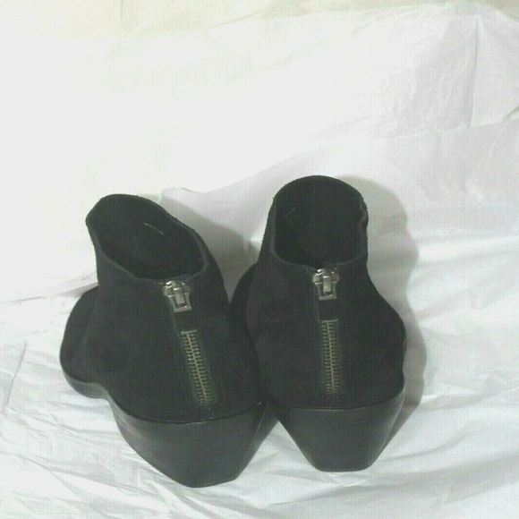 Womens Eileen Fisher Black suede Leather boots 7.5 - Picture 6 of 8